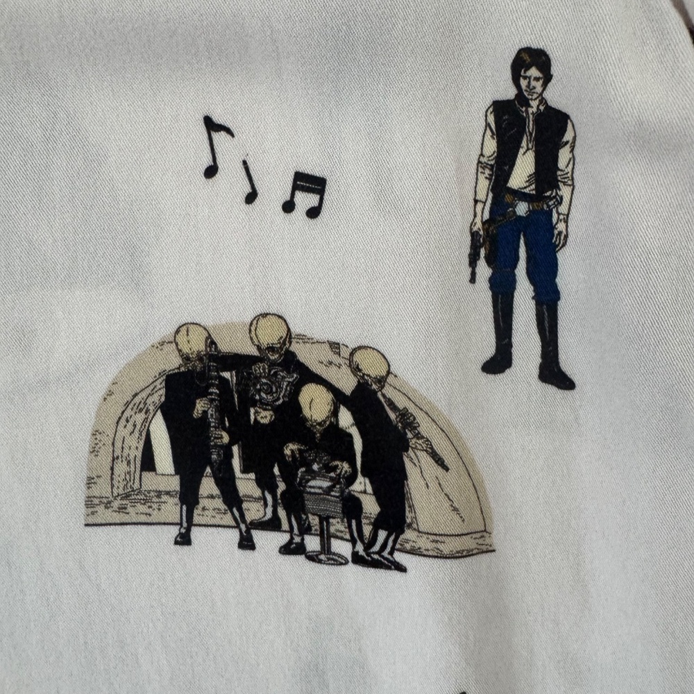 STAR WARS Mos Eisley Cantina-Box Lunch Exclusive Men's Button Down Shirt Sz XL - Picture 8 of 12